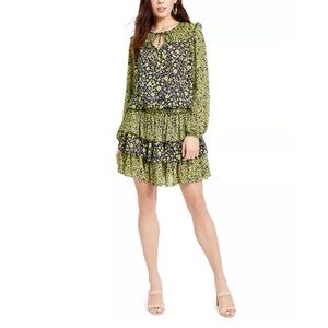 Current Air Floral Ruffle Dress